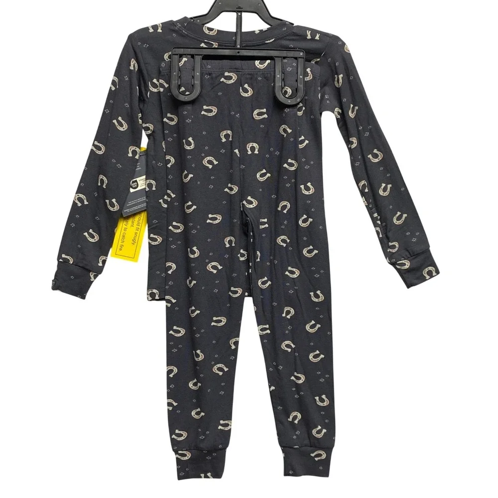 Modern Moments by Gerber Baby Boys Pajama Set Sleeper Horseshoe 2Pack 12 MOS NWT